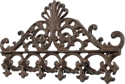 Produktbild von Wandgarderobe Garderobe Handtuchhalter Eisen Gründerzeit antik Stil 34cm x 17cm