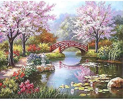 Malen nach Zahlen Set, Leinwand 40x50 cm, Acrylfarbe, für Erwachsene & Kinder