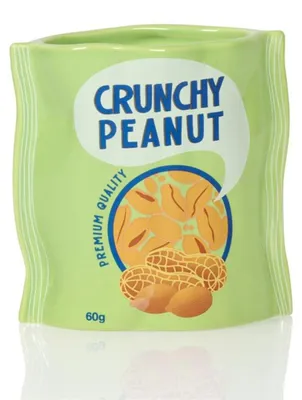 Produktbild von Keramikdose Crunchy Peanut Design Vase glänzend 11,5 x 7 x 12 cm