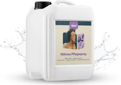 Produktbild von nimo® Mähnen Pflegespray | für Pferde & Ponys | Schweifspray & Mähnenspray | leichtere Kämmbarkeit, Entwirrung, Mähnenpflege, Schweifpflege, verleiht Glanz