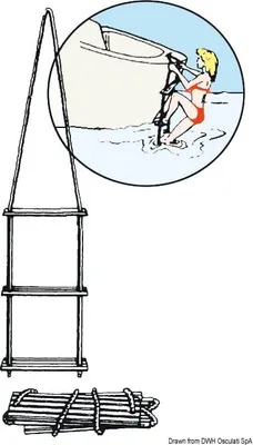 Produktbild von Osculati Rope Ladder 10 steps Segelzubehör