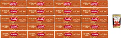 Produktbild von Barilla Integrale Linguine – Vollkorn Hartweizennudeln – 100% Vollkorn, ballaststoffreich – Kochzeit al dente 9 Min – perfekte Bandform für Saucen & Pesto – 20 x [500 g] + Italian Gourmet polpa 400g