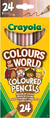 Produktbild von Crayola | Buntstifte Farben Der Welt - 24 Farben - Nicht Giftig - Schulbedarf - Farbstifte