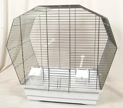 Produktbild von Vogelkäfig Vogelheim für Sittiche chrom weiß 57 cm