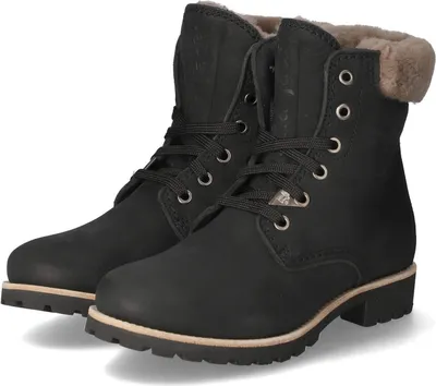 Produktbild von Panama Jack Damen Winterstiefeletten/ Schnürstiefeletten PANAMA 03 IGLOO B39 Schwarz Rauleder Größe: 38