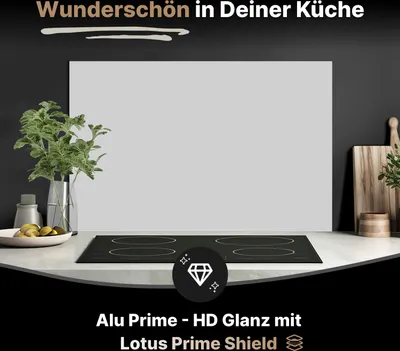Produktbild von Spritzschutz Küchenrückwand aus Aluminiumverbund Glanz - 3mm - 80x60 cm  -  Telegrau 4