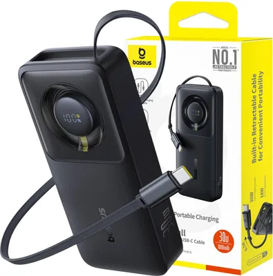 Immagine prodotto di Powerbank Baseus OS Free2Pull 10000mAh 30W +cable (black)