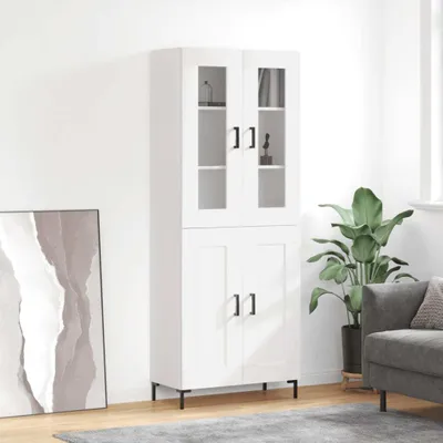 Produktbild von vidaXL Highboard Weiß 69,5x34x180 cm Holzwerkstoff