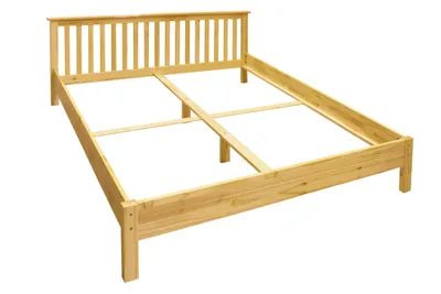 Produktbild von SIT Möbel Doppel-Bett 180 x 200 cm | Kiefer-Holz massiv | Natur, lackiert | B 193 x T 209 x H 80 cm | 19001-19 | Serie BETT