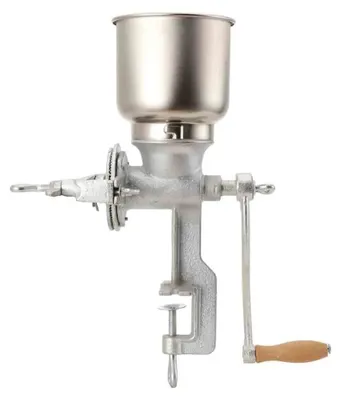 Produktbild von Manuelle Getreidemühle - Handkurbel-Lebensmittelmühle - Edelstahl - Tischklemme - Für Mais, Nüsse, Kaffeebohnen - Für Zuhause