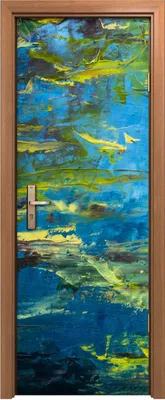 Produktbild von Türposter 70x200 cm Türaufkleber Türtapete Türfolie Klebefolie Abstrakt Teich Malerei