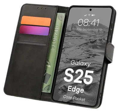Produktbild von BIZON Tasche für Samsung Galaxy S25 Edge schwarz