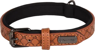 Image de Collier Flamingo Patti marron, dimensions : 29-35 cm / 15 mm