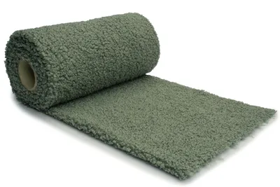 Obrázek produktu pro Minky lamb boucle, sherpa, Umělá kožešina, CURL fleece, tmavě šalvějová, 50 x 160 cm