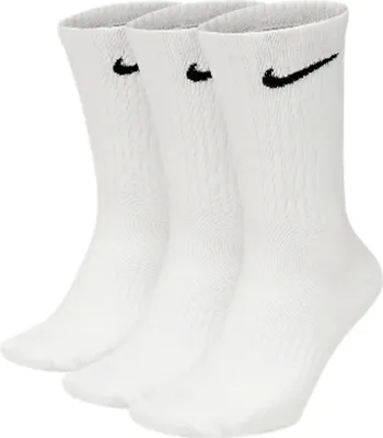 Produktbild von NIKE EVERYDAY CUSHION CREW T PACK 3 Weiß