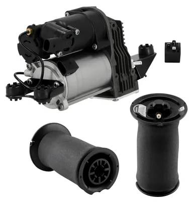 Produktbild von Kompressor Niveauregulierung + 2x Federbalg Hinten for BMW 5er E61 Touring