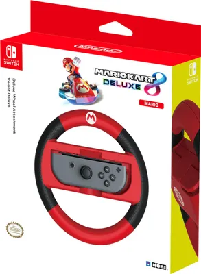 Immagine prodotto di Hori Mario Kart 8 Deluxe Racing Wheel Mario, Nintendo Switch Volante da corsa