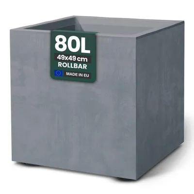 A square planter box on a white background.