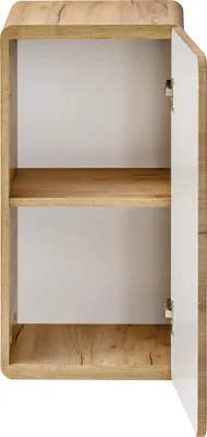 Image de Armoire De Salle De Bain Latérale 35 Cm Chêne Craft 1 Porte