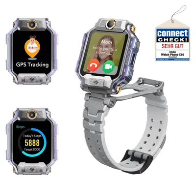 Produktbild von imoo Watch Phone X10, 4,06 cm (1.6"), AMOLED, Touchscreen, WLAN, GPS