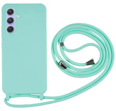 Produktbild von Samsung Galaxy A57 Hülle - Coverup Silikon Back Cover mit Handykette - Mintblau