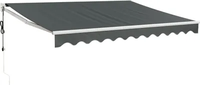 Produktbild von vidaXL Elektrische Markise mit Kurbel Anthrazit 3x2,5 m
