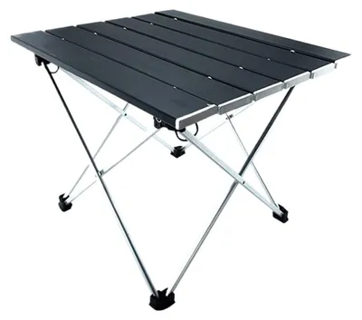 Image de Table de camping pliante en aluminium avec sac de transport