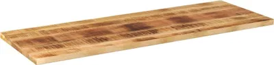 Imagen del producto de Encimera de mesa vidaXL, 160x50x2,5 cm, rectangular, de madera maciza de mango con superficie rugosa