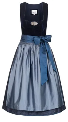 Produktbild von Dirndl midi Marlies Samt Dirndl in Dunkelblau von Nübler Größe 42