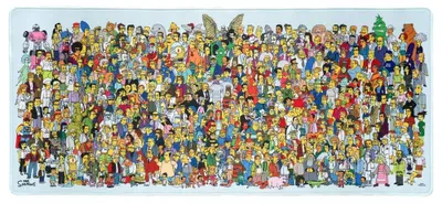 Obrázek produktu pro Herní podložka pod myš "The Simpsons" XL, rozměry 80 x 35 cm