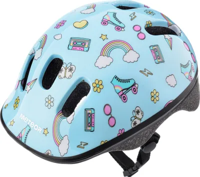 Zdjęcie produktu dla Kask ochronny Meteor, kask dziecięcy, kask rowerowy, rolki, kask KS06 dziecięcy kask rowerowy, rozmiar S 48-52 cm Rainbow