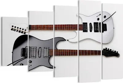 Produktbild von Bild auf Leinwand - Leinwandbild - E-Gitarren Streicher Musikinstrument - 150x100cm - Wand Bild - Wanddeko - Leinwanddruck - Bilder - Kunstdruck - Leinwand bilder - Wandkunst - EG150x100-0369