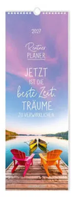 Produktbild von 2027 Rentnerplaner Wandkalender 20x61 cm für 3 Personen, 3 Spalten, Monatsübersicht, Feiertage & Schulferien
