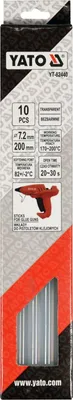 Produktbild von Yato YT-82440 Heißklebesticks transparent Heißklebepistole Heißkleber Klebestick