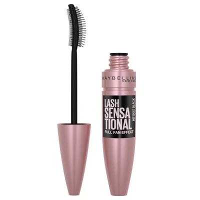 Produktbild von Maybelline Lash Sensational 4 Blackest Black, Schwarz, Blackest Black, Definition, Verlängerung, Volumengebend, Frauen, Definiert, G684928 1 - INGREDIENTS: AQUA / WATER ● PROPYLENE GLYCOL ● STYRENE/ACRYLATES/AMMONIUM...