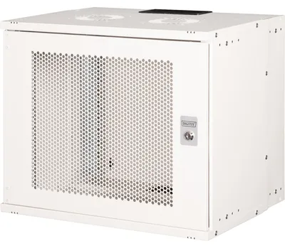 Produktbild von Digitus Wandgehäuse SOHO Pro - 483 mm (19") - 540x400 mm (BxT), Wandmontiertes Regal, 9U, 60 kg, Sperrschloss, Verbessertes Kabelmanagement, Hellgrau