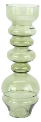 Immagine prodotto di Hbx vaso da interno naturale in vetro ø12xh33,5cm verde chiaro