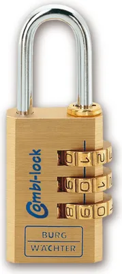 Productafbeelding van Burg-Wächter 8030 cijferslot, type Combi Lock 80 - met drie cijferrollen, booghoogte 27,7 mm