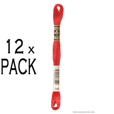 Immagine prodotto di 12 fili DMC Mouline Special, filo da ricamo, 117mc - 349, 6 fili, 8 metri