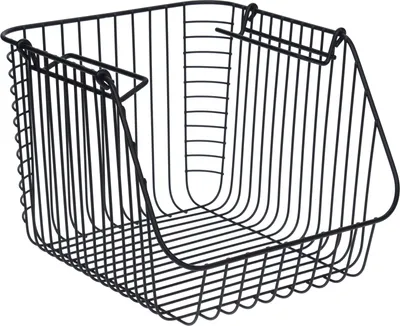 Produktbild von Schwarzer Loft-Metallkorb mit Griffen