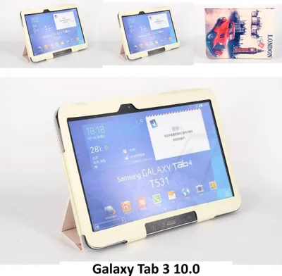 Produktbild von Samsung Print Book Case Tablet for Galaxy Tab 3 10.0