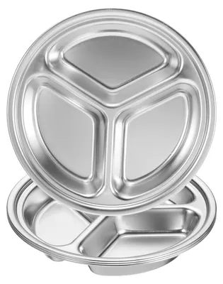 Produktbild von 4 Servierteller – 17 cm – Rund mit 3 Fächern