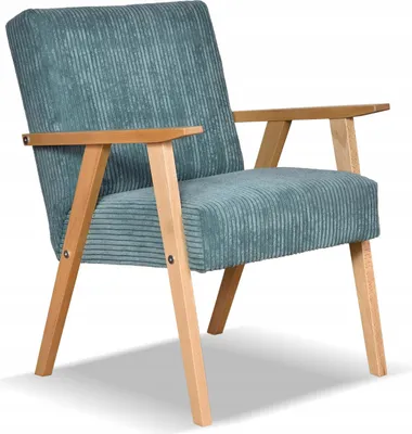 Produktbild von Family Meble Klassischer Sessel Soler Relaxsessel Fernsehsessel Bequemer Sessel Loungesessel Sessel Wohnzimmer Schlafzimmer Büro Türkis(A)