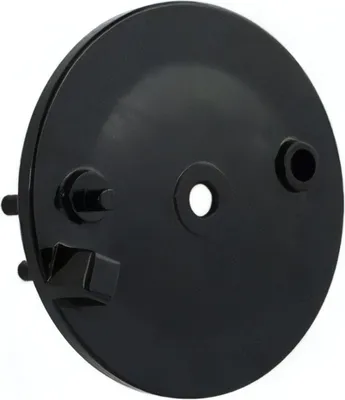 Immagine prodotto di Schermo del freno posteriore, nero, senza foro, con slot - Simson SR50, SR80