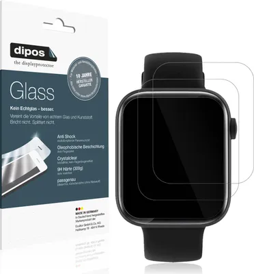 Produktbild von 1x Schutzfolie für Fireboltt Ring 3 - Anti-Shock 9H Folie dipos Glass Kunststoffglas