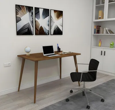 Produktbild von Dunkelbrauner Loft-Tisch Büromöbel Designer Schreibtische Robuste Möbel