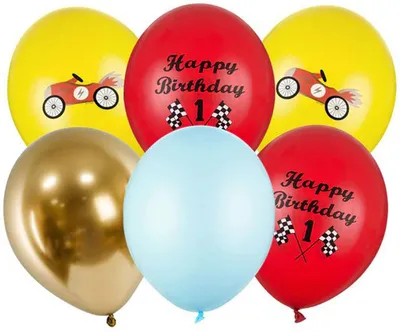 Produktbild von 6 Stk. Luftballon Ø30cm "Happy Birthday" | Mix
