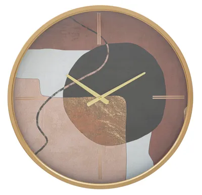 Produktbild von Mauro Ferretti Wanduhr Kunst Rot Ø60x6 cm mehrfarbig