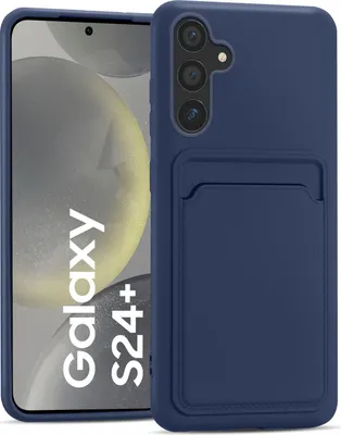 Obrázok produktu pre Puzdro na mobilný telefón pre Samsung Galaxy S24 Plus kryt silikónový ochranný kryt so slotom na kartu Slim Wallet Case, modré