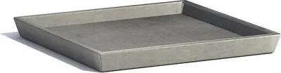 Produktbild von Permapack Ecopots Saucer Square, Untersetzer, Grau, 355 mm, 355 mm, 35 mm, 920 g
